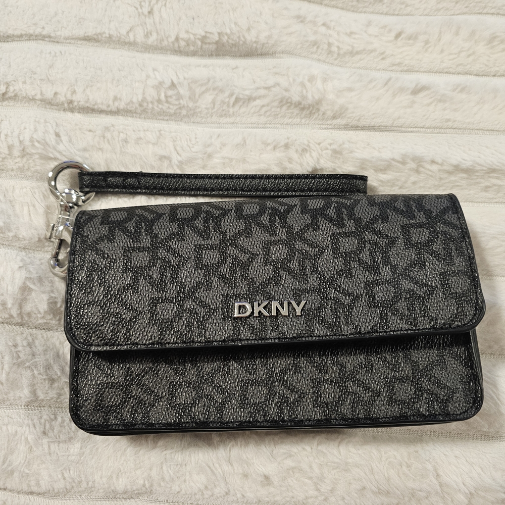 DKNY Black Wristlet Bag